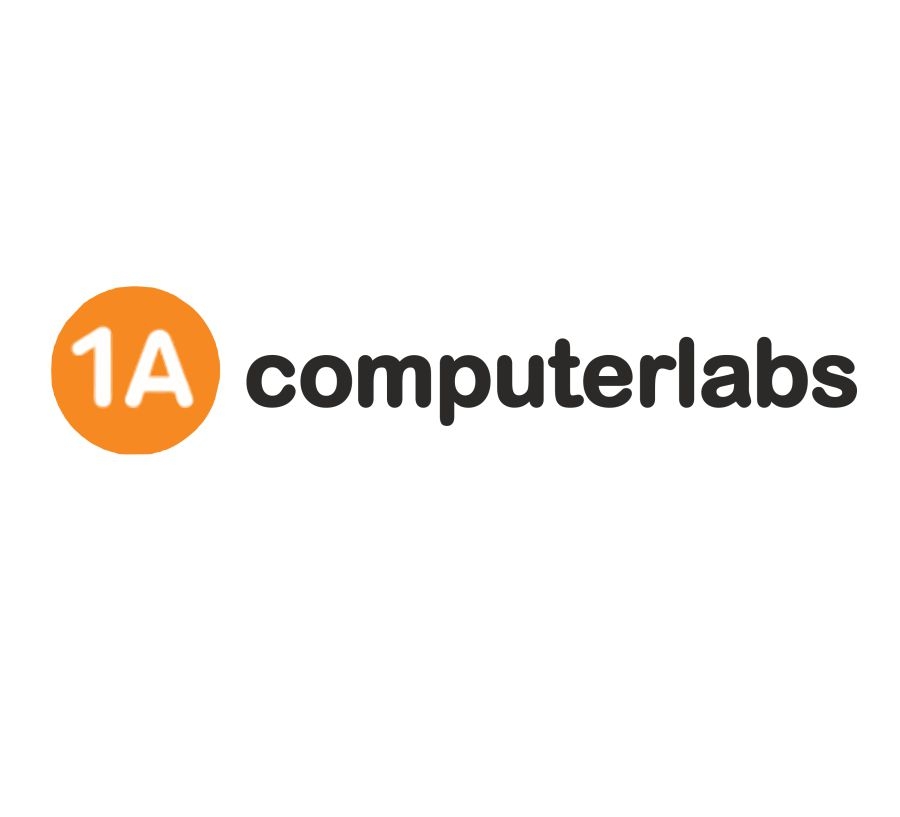 logo 1A Computerlabs - white back