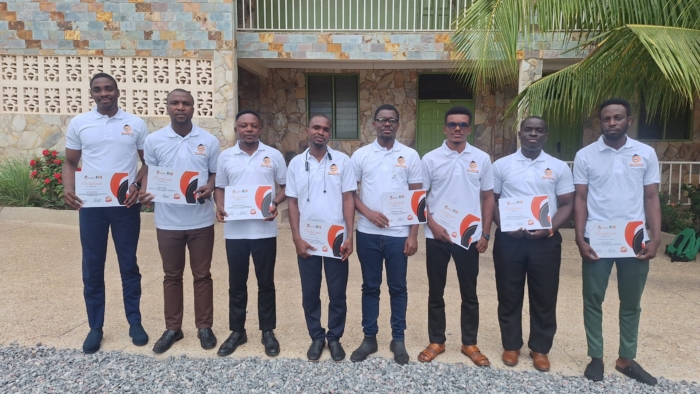 Each trainee received a certificate after completing the gold training